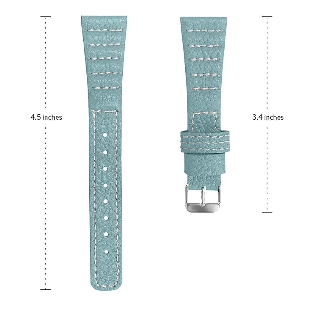 Amazfit Bip S / GTR 42mm Top Layer genuine leather watch strap - Blue