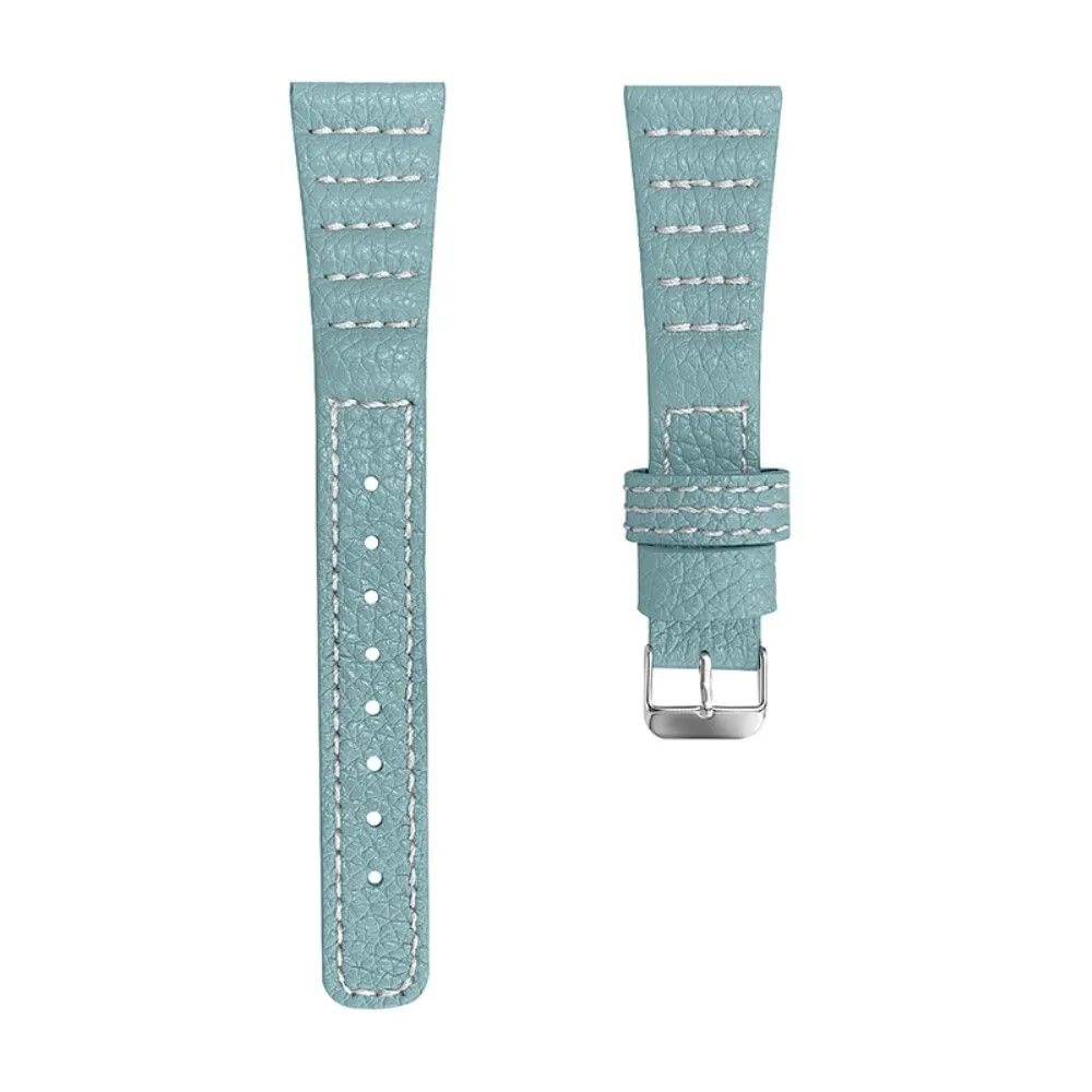 Amazfit Bip S / GTR 42mm Top Layer genuine leather watch strap - Blue