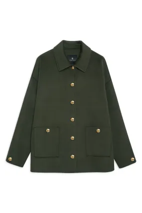 Anine Bing - Luca Jacket in Olive Cashmere Blend