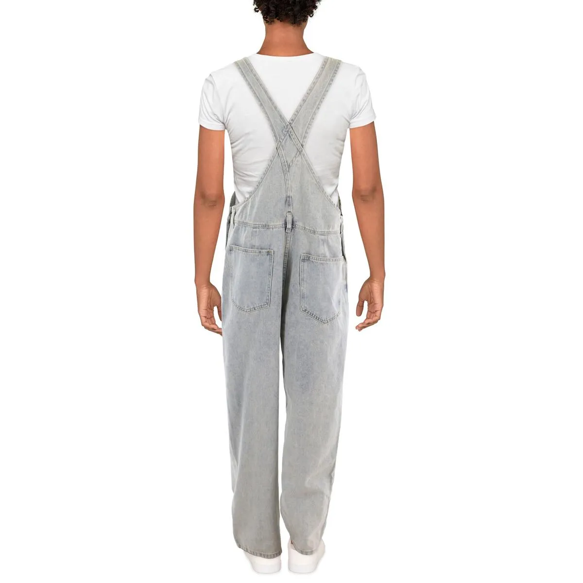 Anrabess Womens Pockets Denim Overall