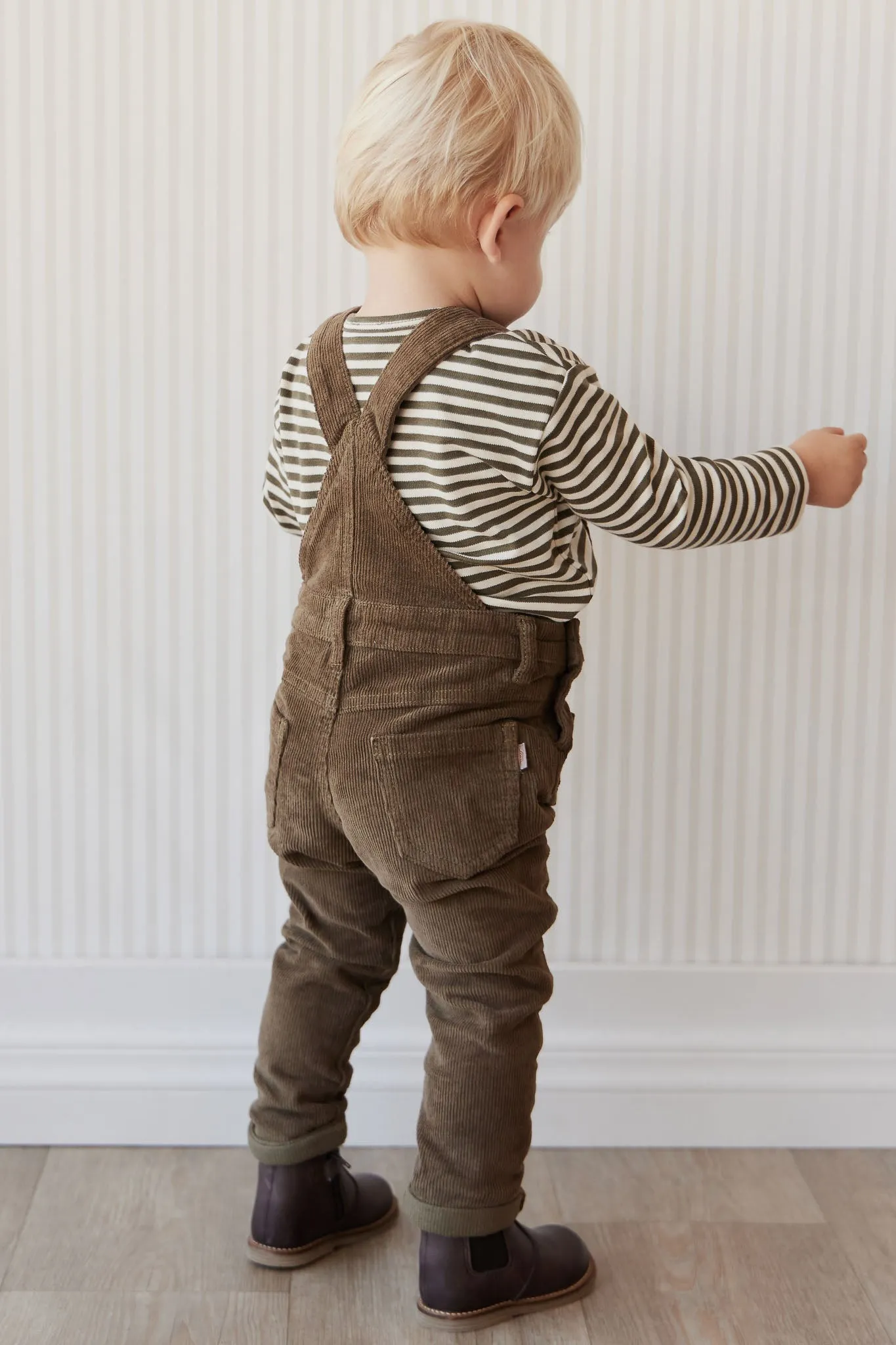 Arlo Cord Overall - Deep Olive