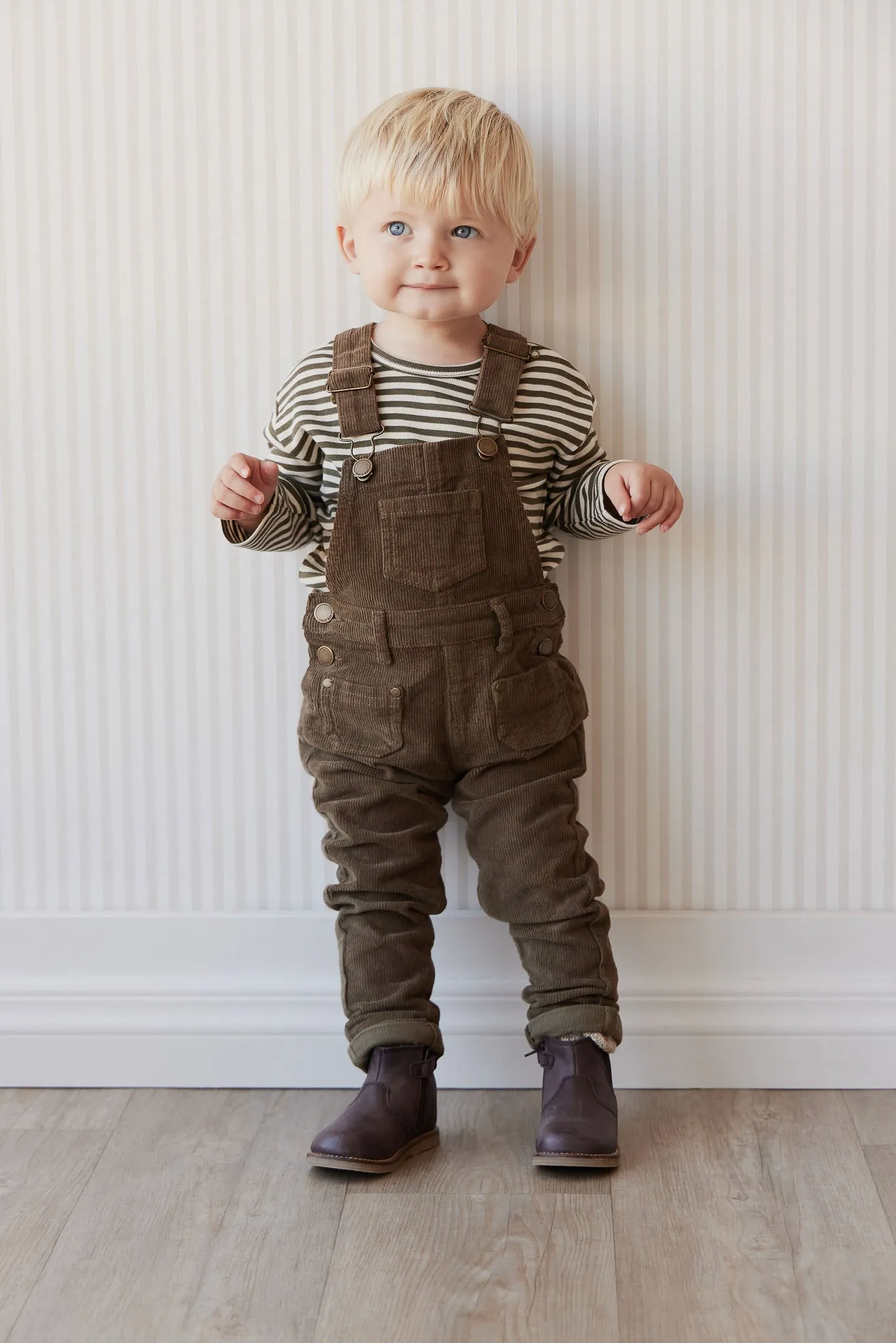 Arlo Cord Overall - Deep Olive