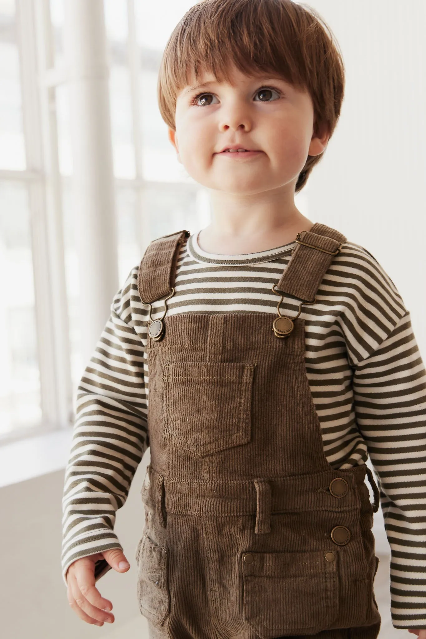 Arlo Cord Overall - Deep Olive