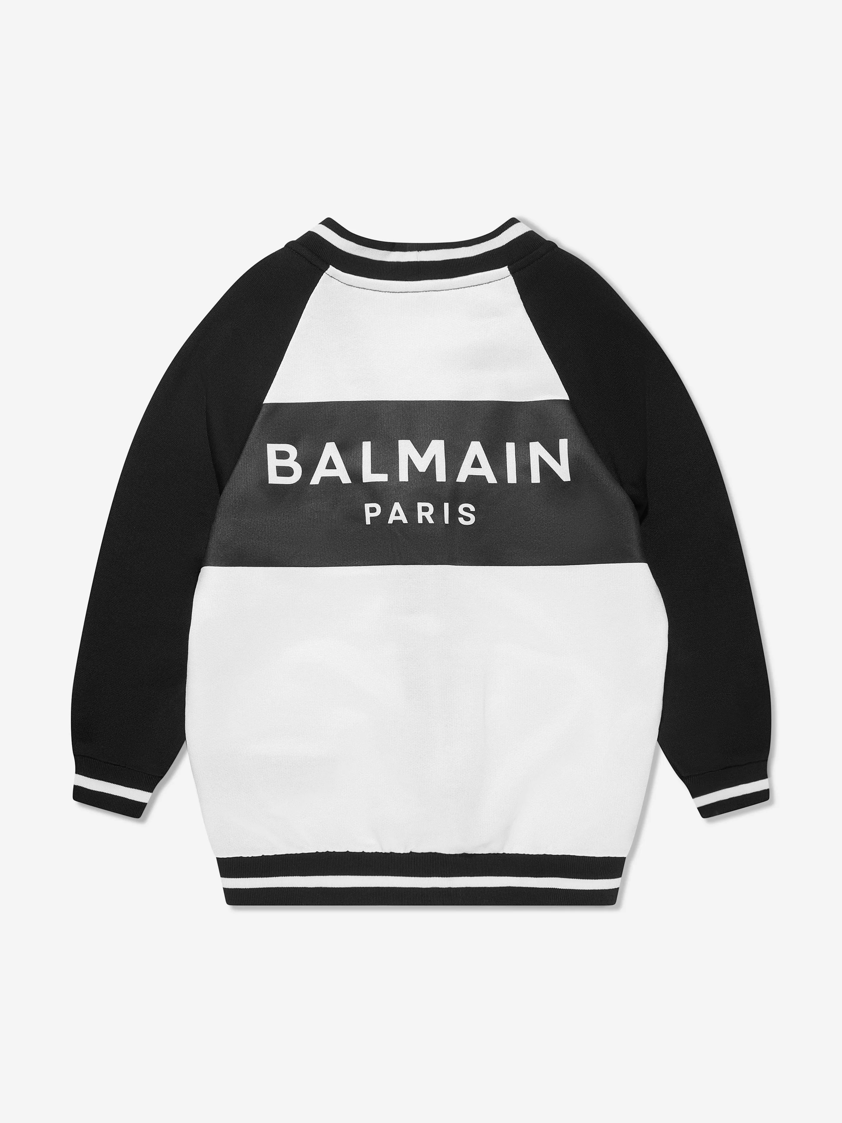 Balmain Girls Logo Cardigan in White