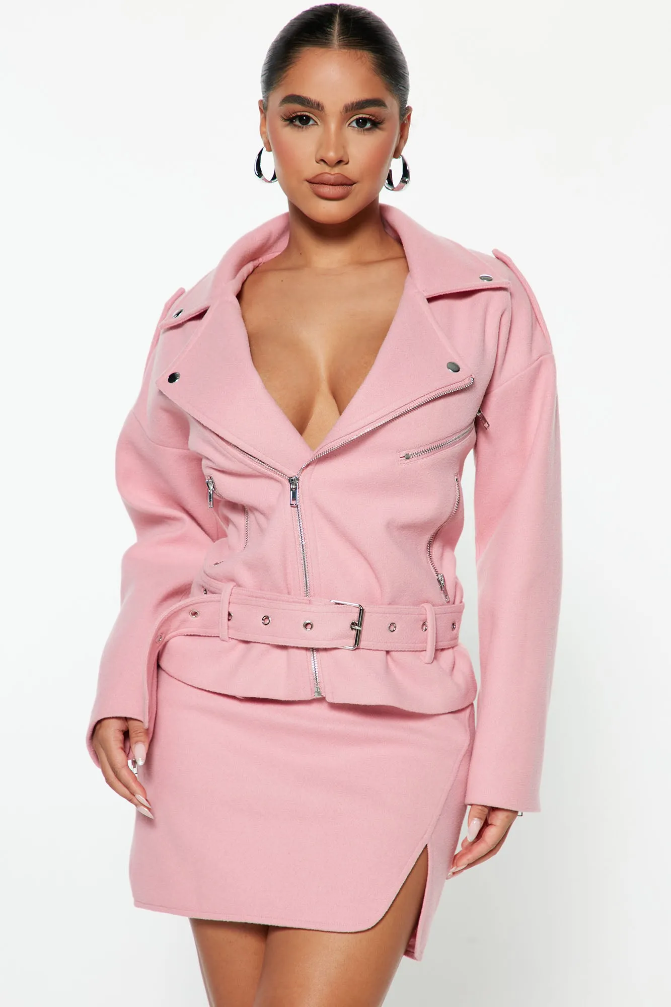 Being Chic Skirt Set - Pink