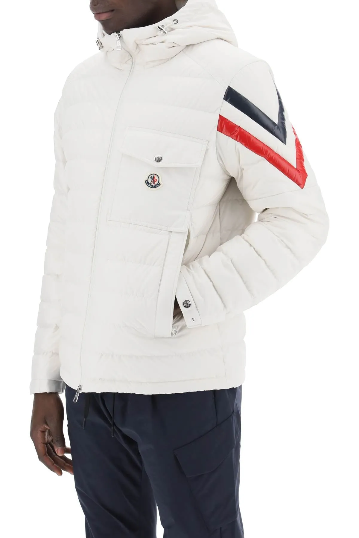 berard down jacket with tricolor intarsia