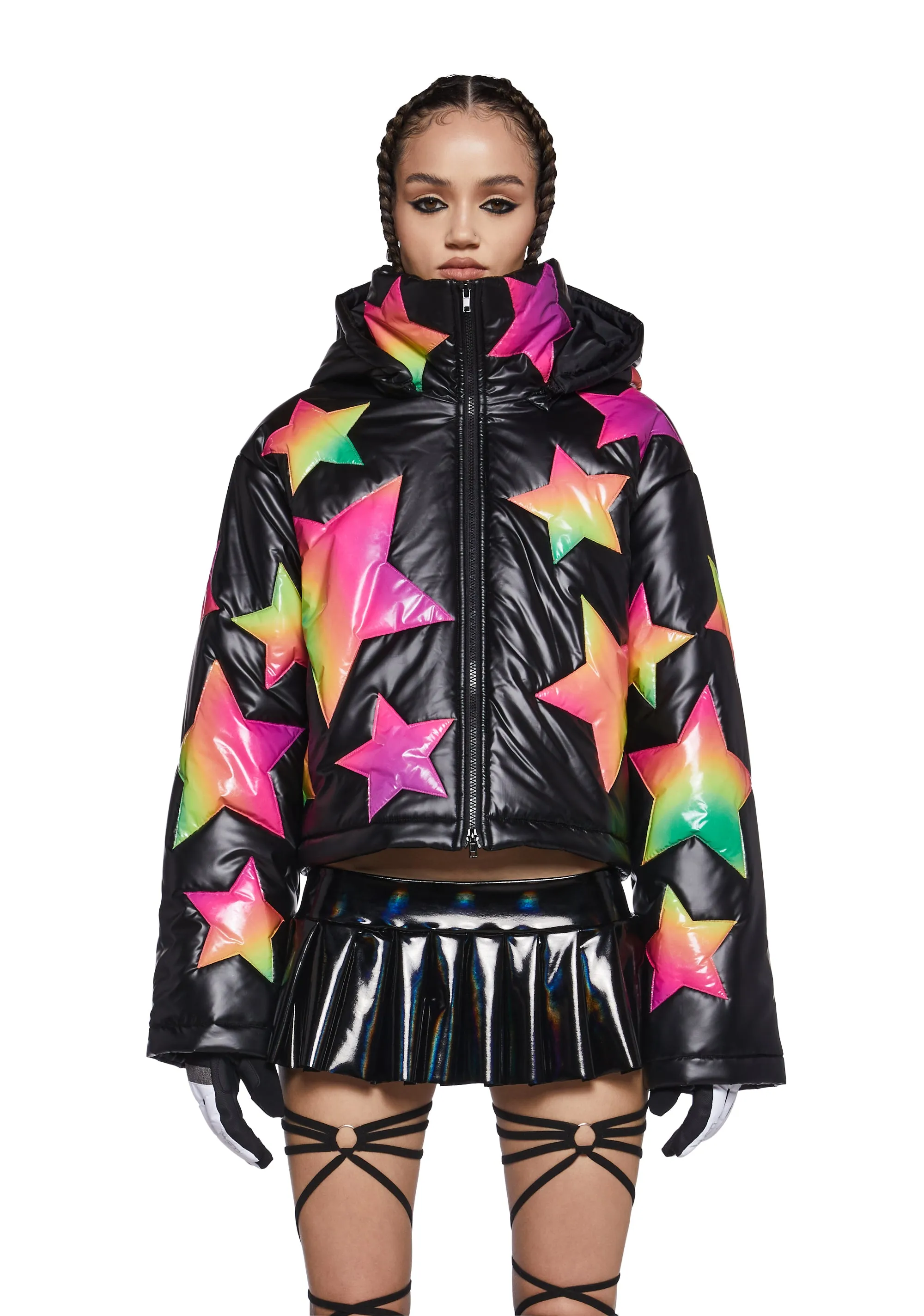 Beyond The Stars Puffer Jacket- Ombre