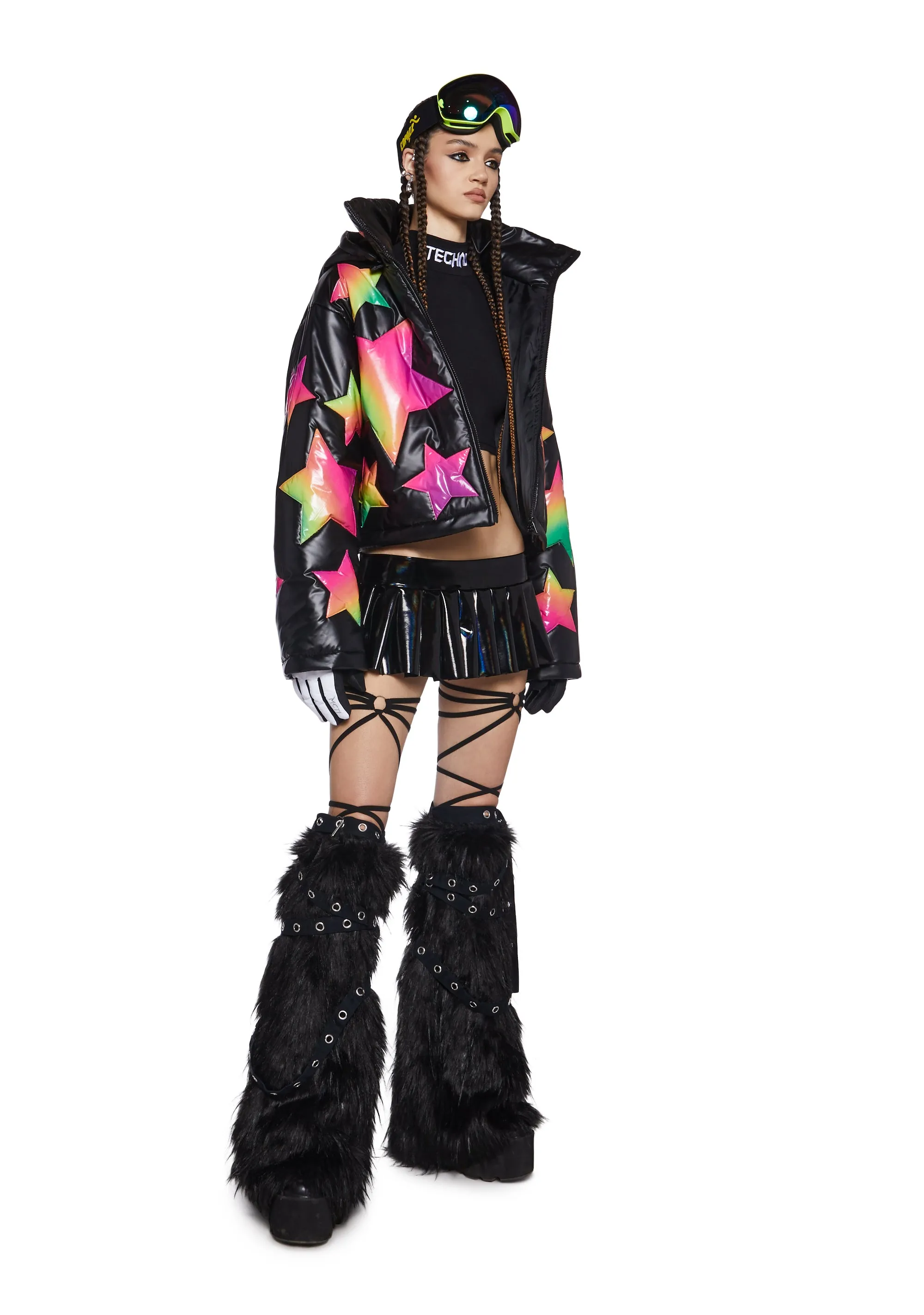 Beyond The Stars Puffer Jacket- Ombre