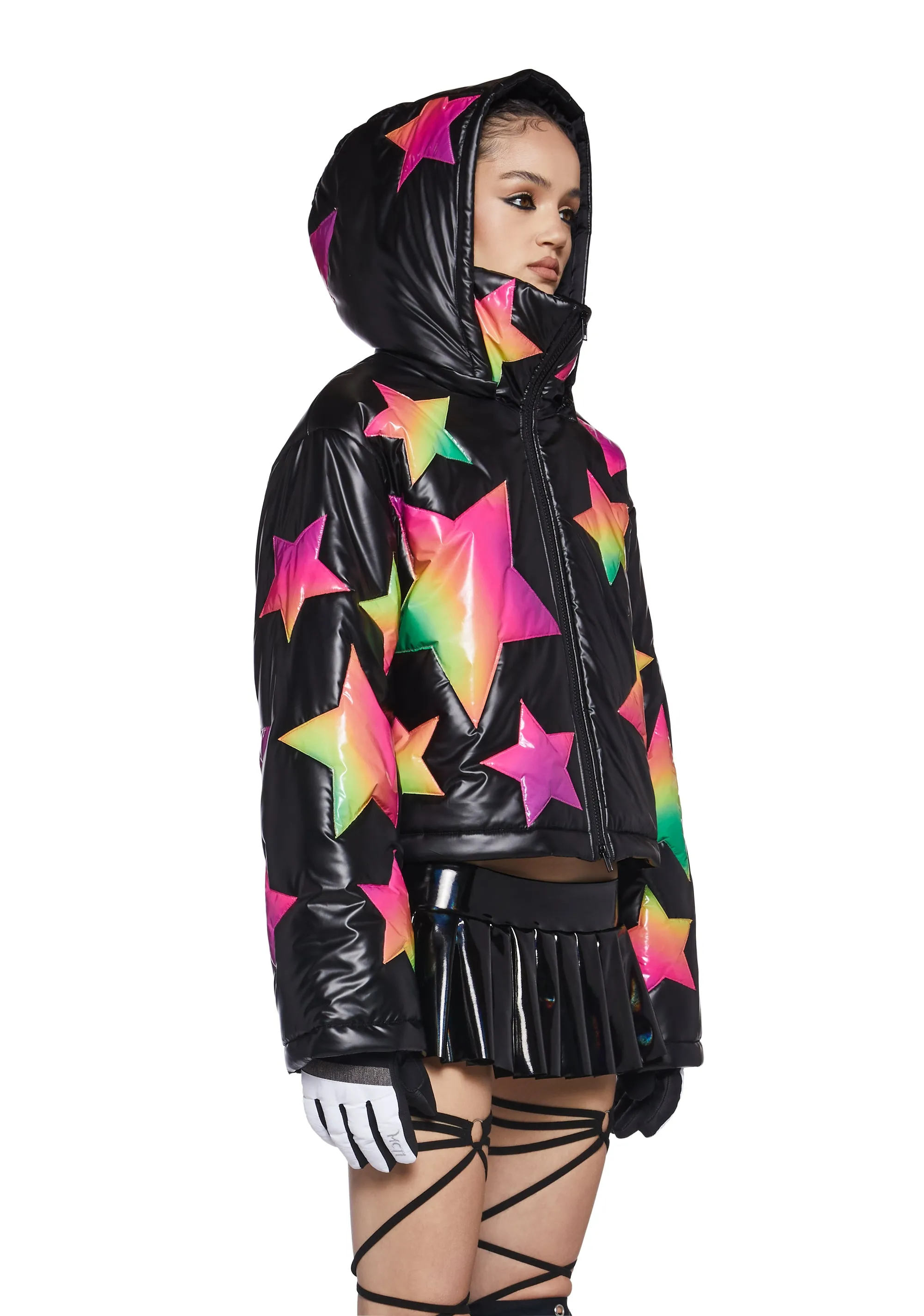 Beyond The Stars Puffer Jacket- Ombre