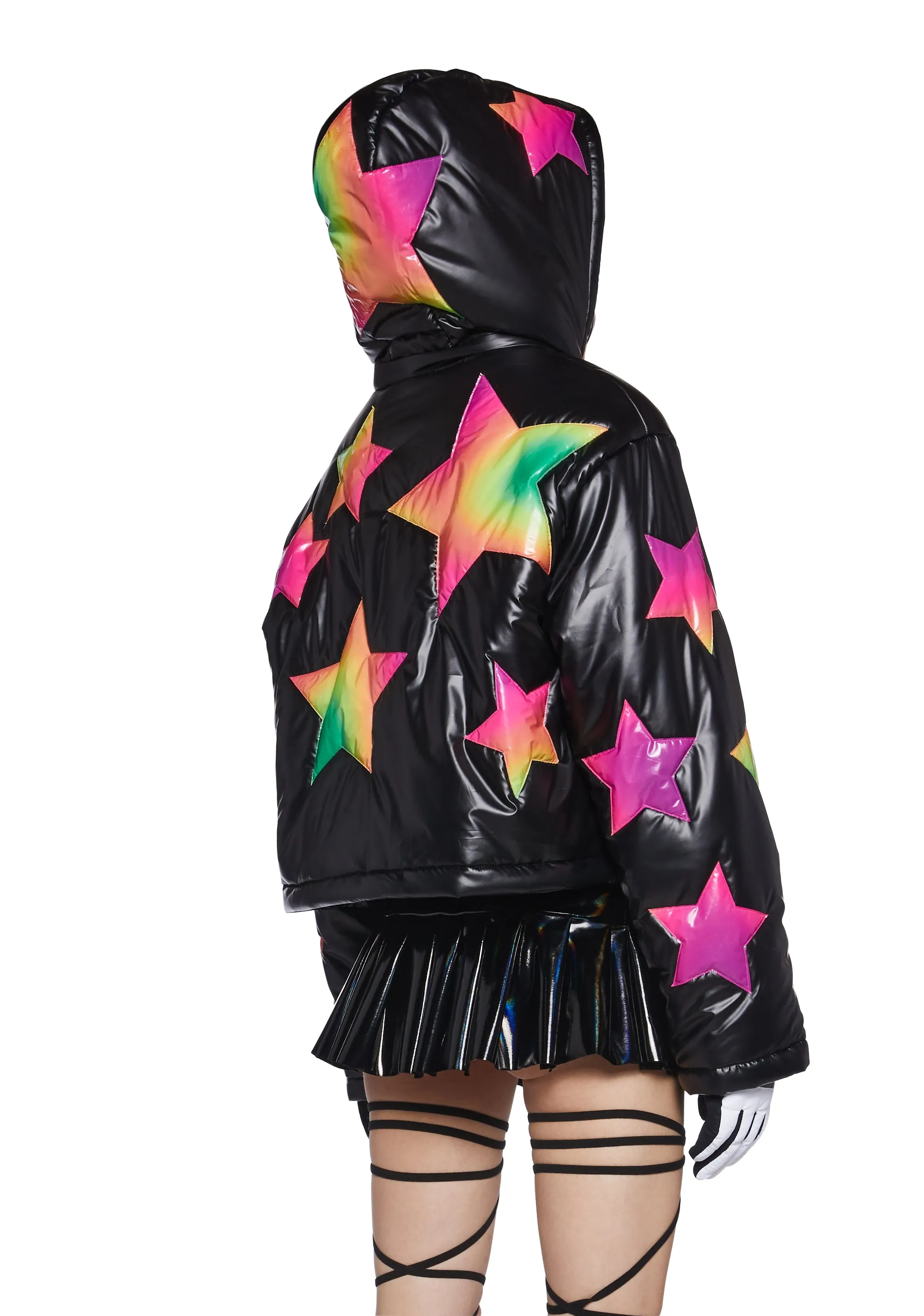 Beyond The Stars Puffer Jacket- Ombre