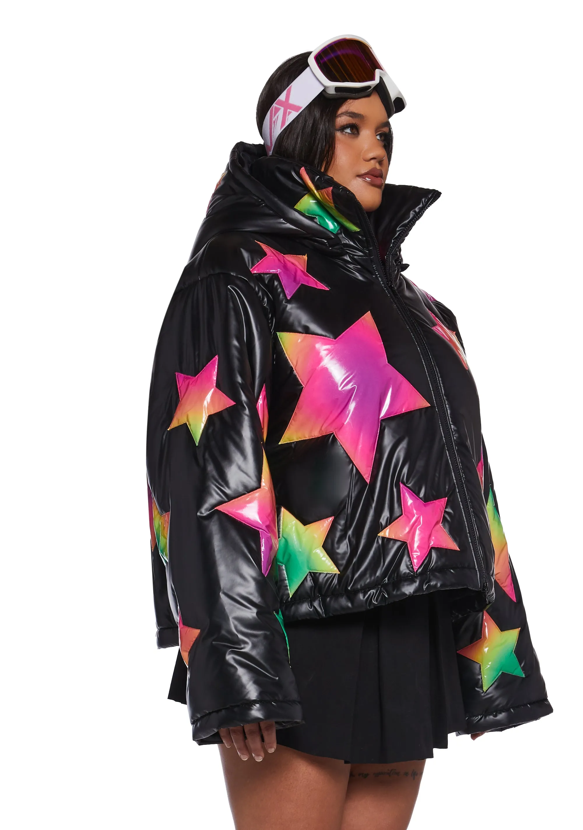 Beyond The Stars Puffer Jacket- Ombre