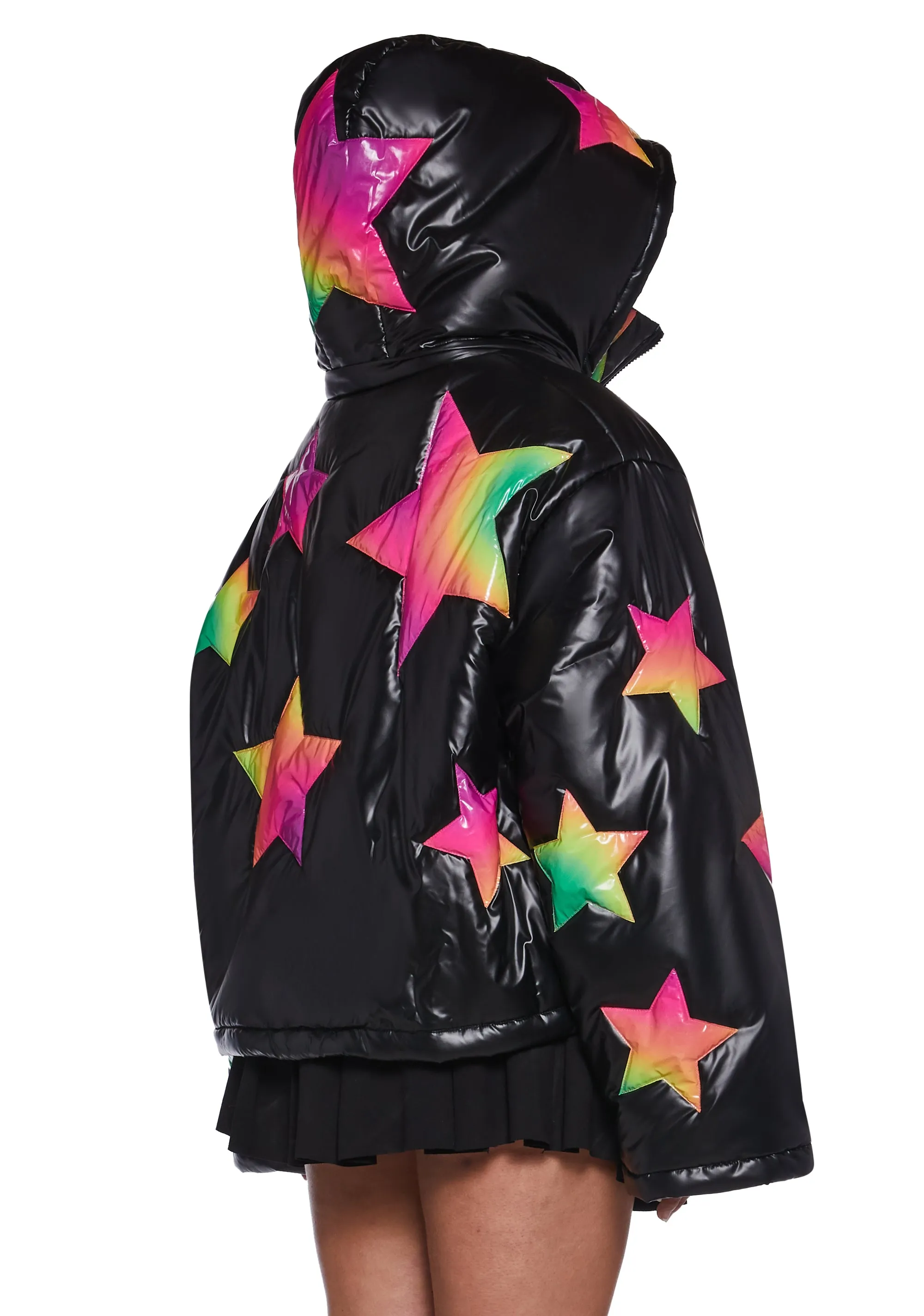 Beyond The Stars Puffer Jacket- Ombre