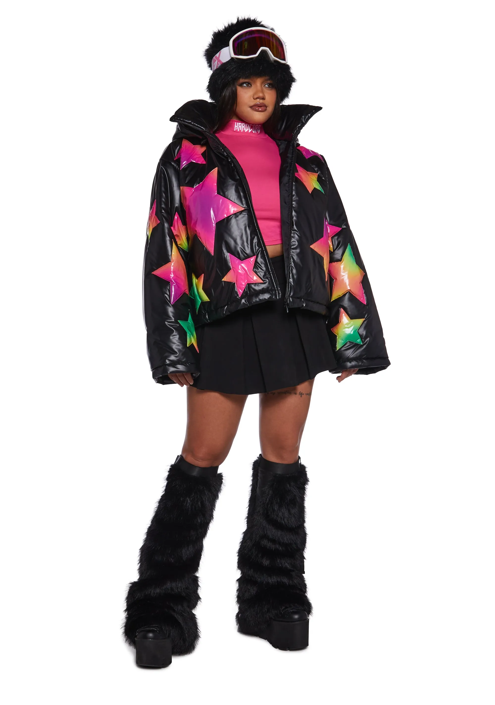 Beyond The Stars Puffer Jacket- Ombre