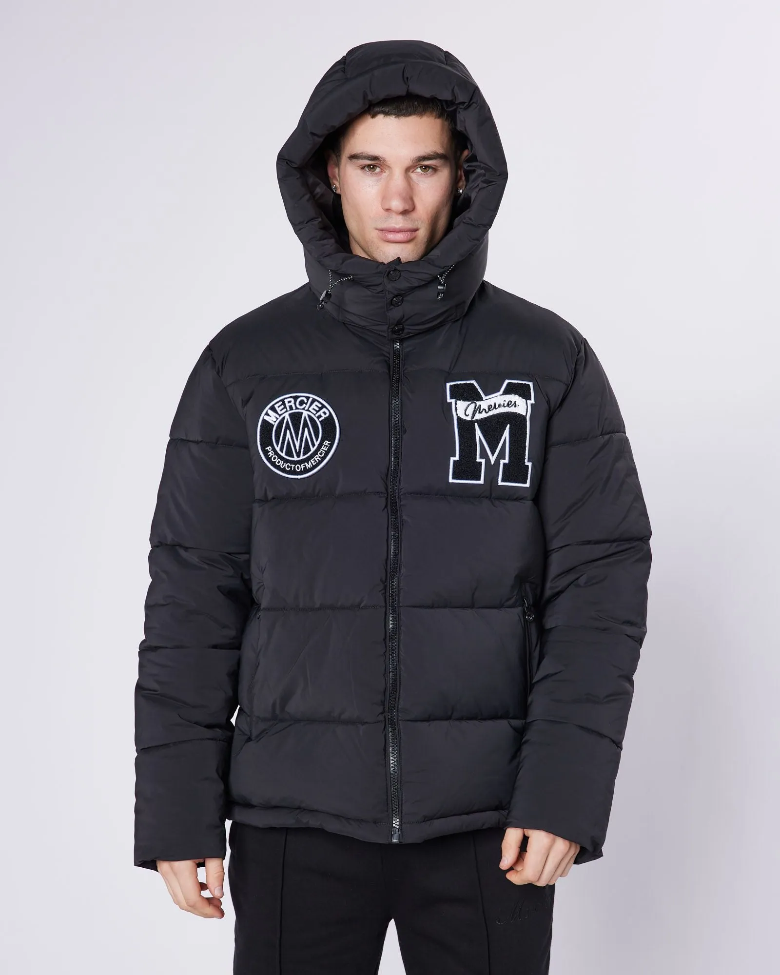 Black Mercier Academy Puffer Jacket