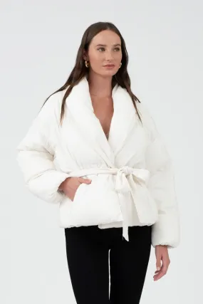 BLU118 - IVORY PUFF JACKET