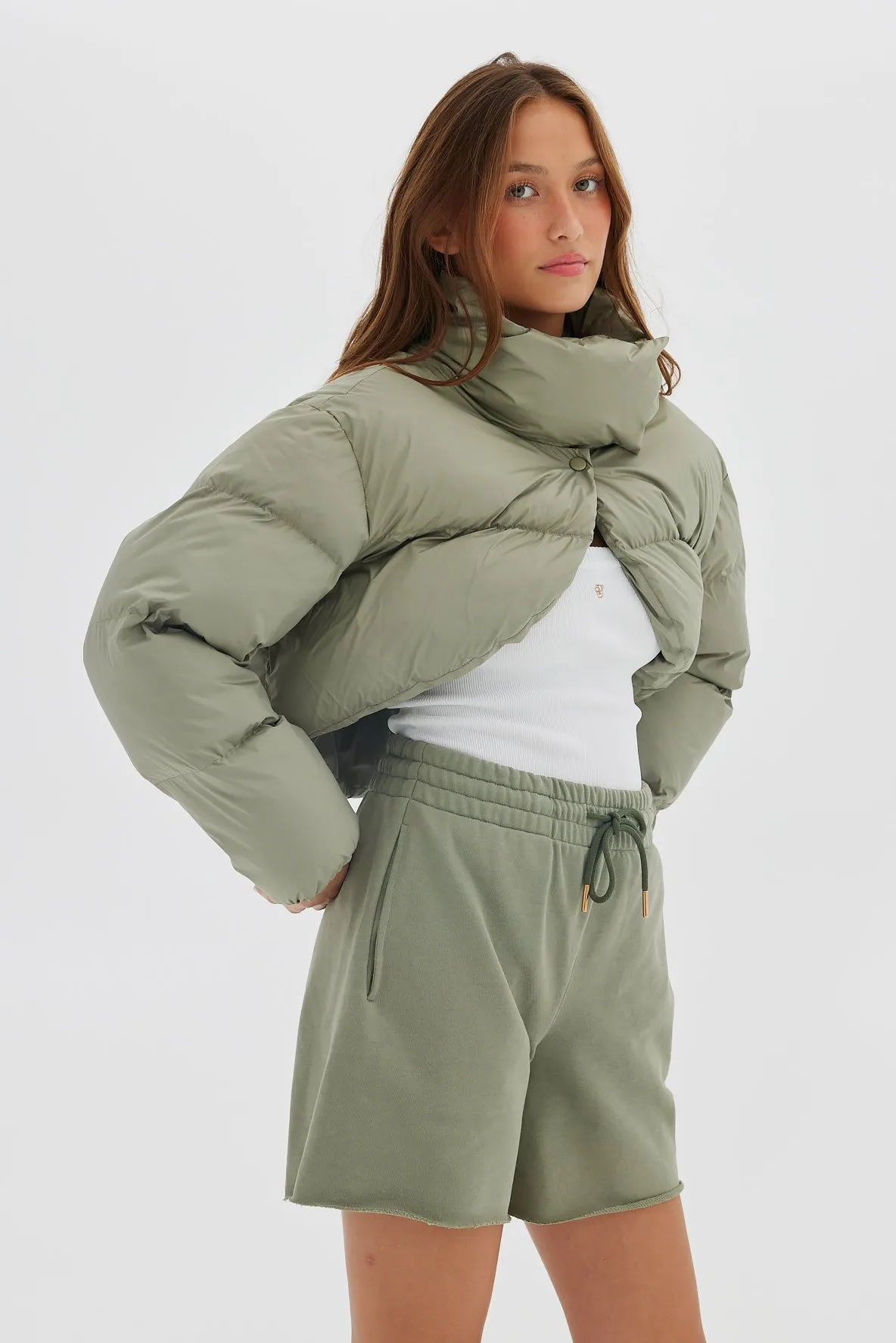 Bolero Puffer - Sage