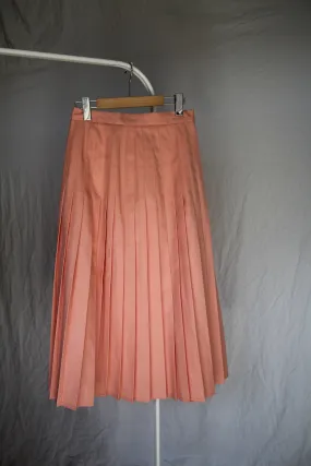 Bubblegum Union-Made Pleated Midi Skirt - 27