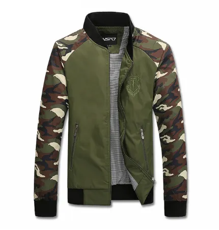 Camouflage Spliced Hip Hop Jacket