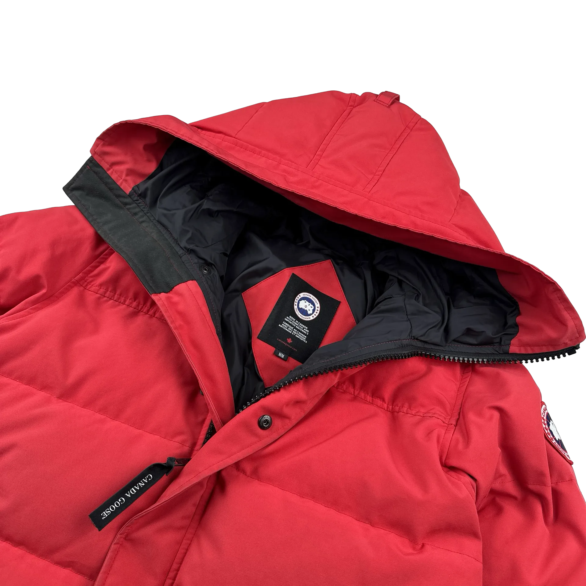 Canada Goose Red Macmilan Premium Down Parka Jacket - Medium