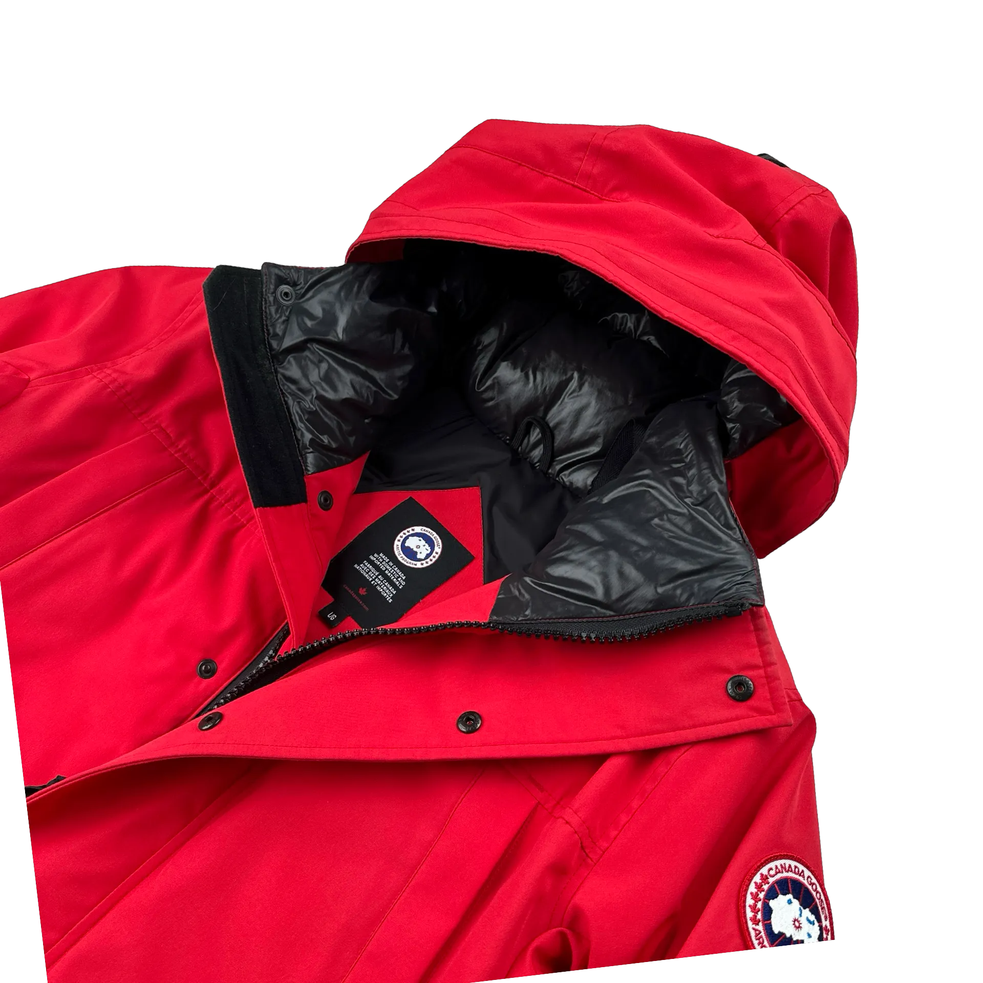 Canada Goose Red Premium Down Sanford Puffer Jacket - Large