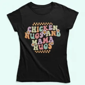 Chicken Nugs and Mama Hugs T-shirt,  Toddler shirt, Kids funny retro shirt, Retro kids shirts, Retro shirts