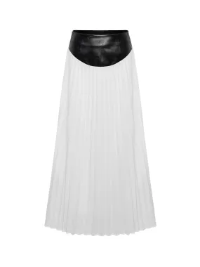 Chiffon Pleated Maxi Skirt