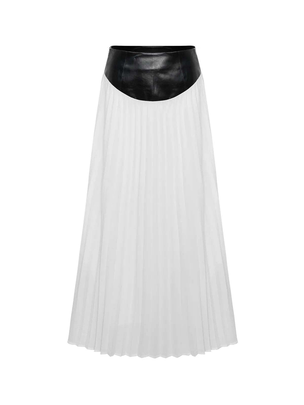 Chiffon Pleated Maxi Skirt