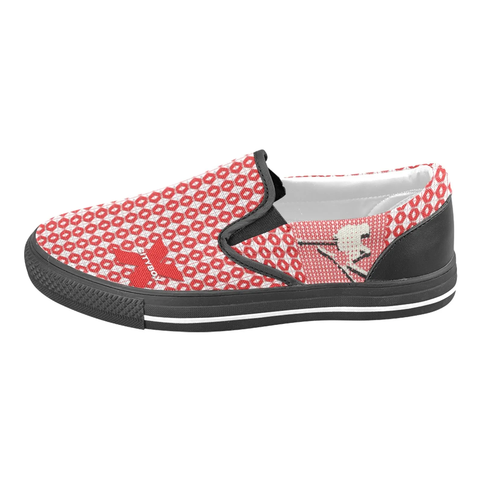 CITYBOY SKI PRINT Men's Slip-on Canvas Shoes (Model 019)