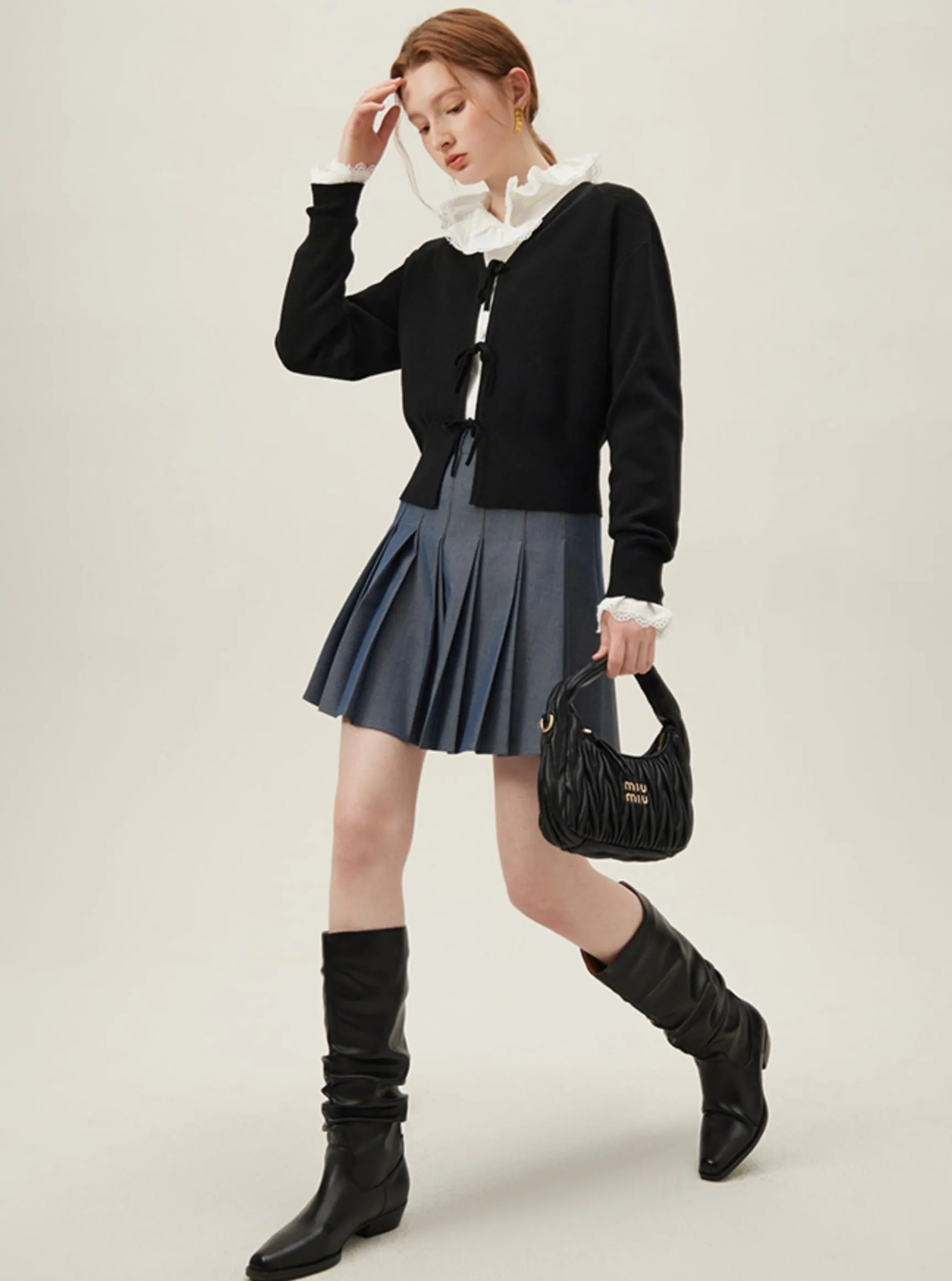 College A-Line Pleated Skirt