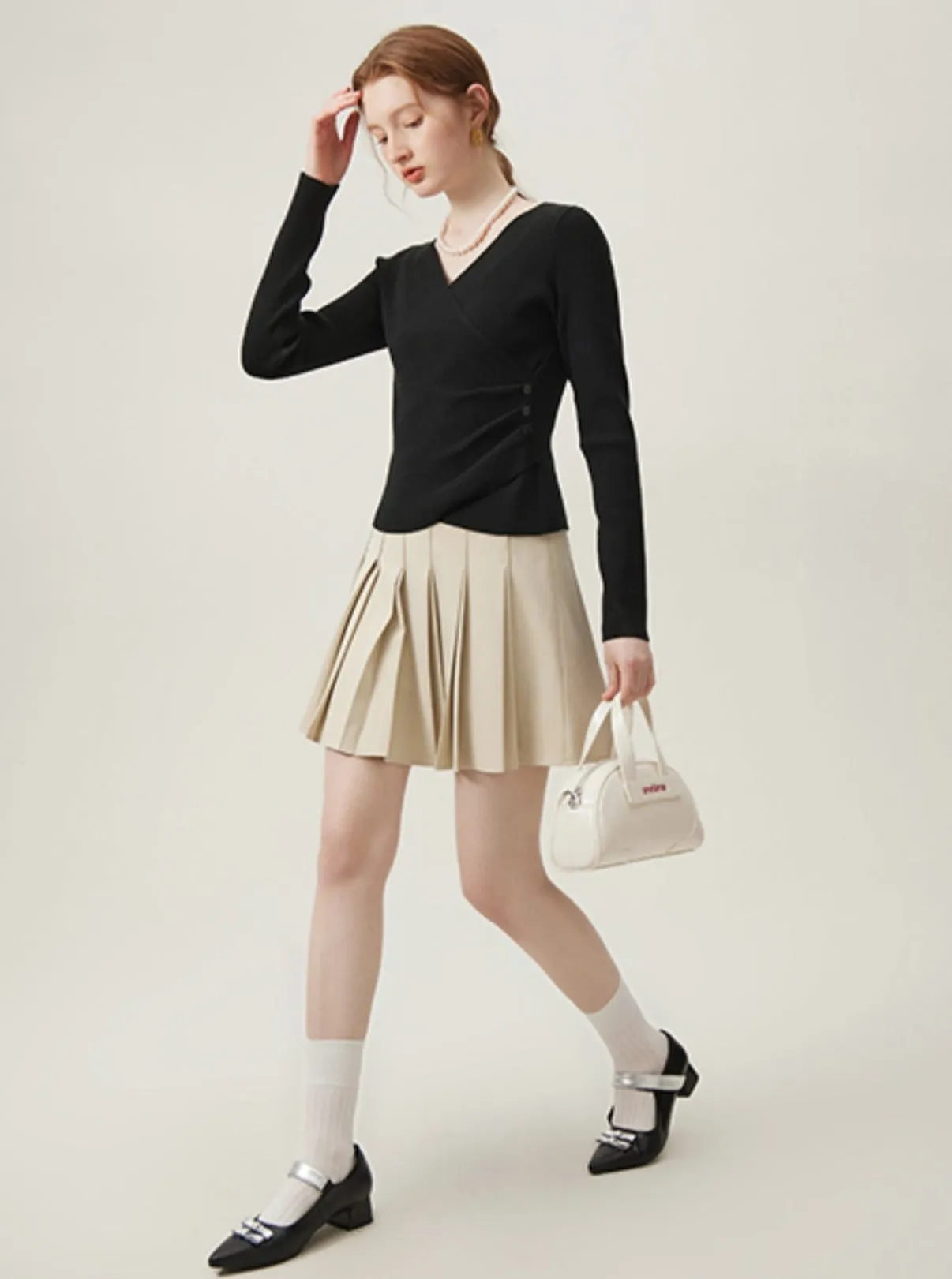 College A-Line Pleated Skirt