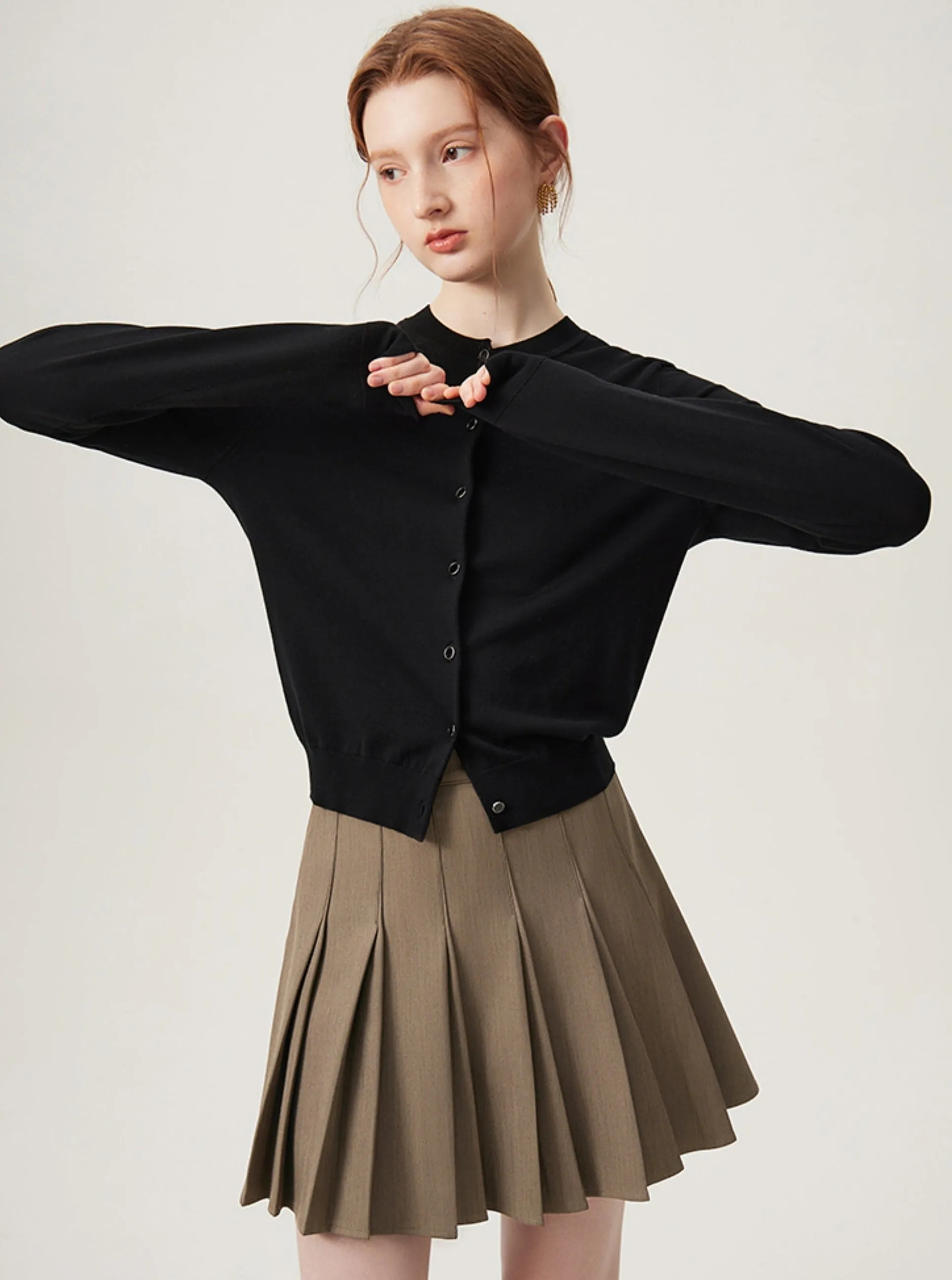 College A-Line Pleated Skirt