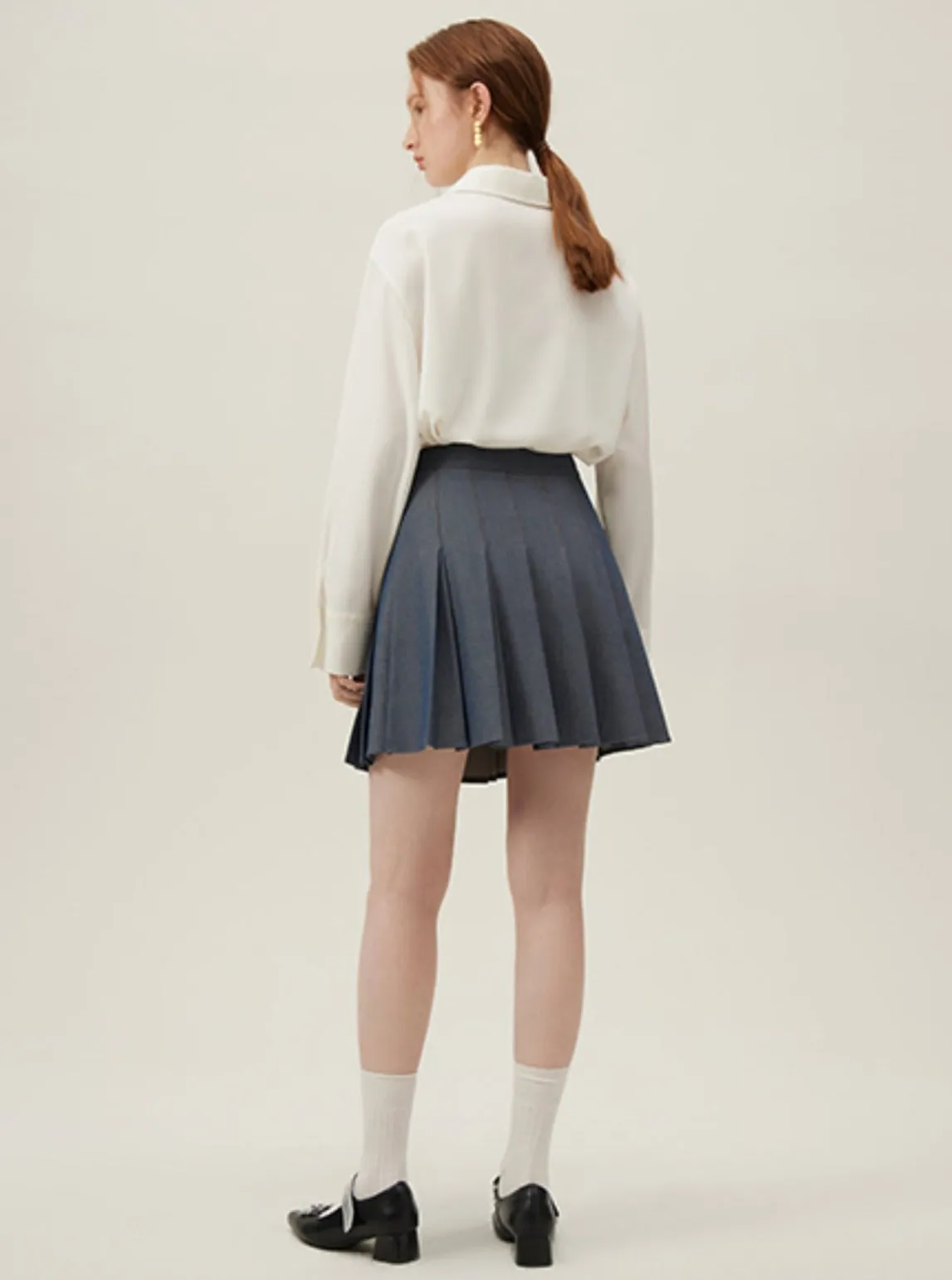 College A-Line Pleated Skirt