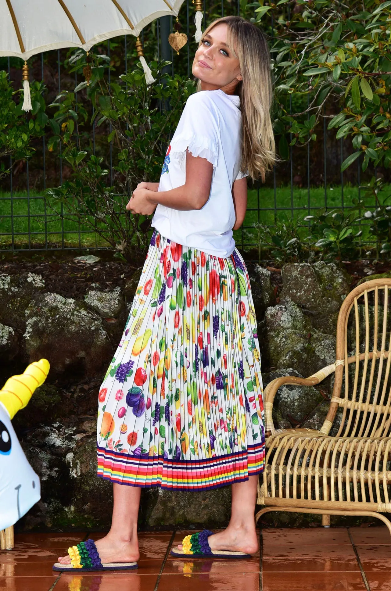 Coop - Fruity Patootie Tropical Pleat Skirt