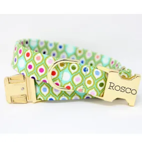 Custom Dog Collar | Green Dot