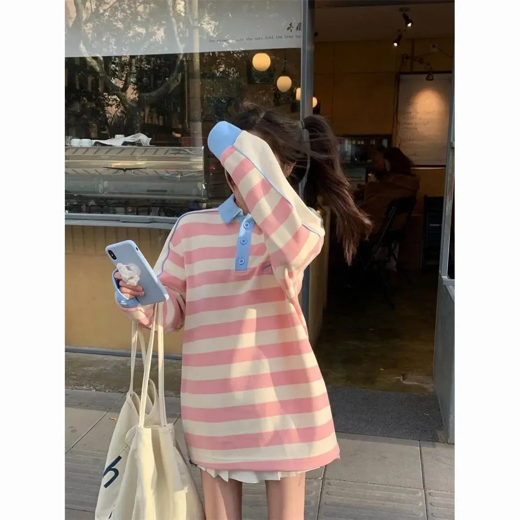 Cute Stripped Oversized Pullover