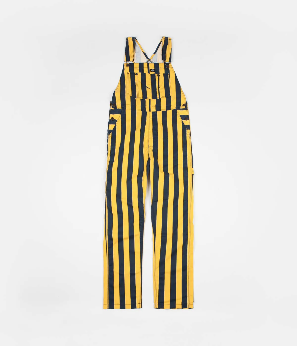 Dickies Livonia Wide Stripe Bib Overall - Custard