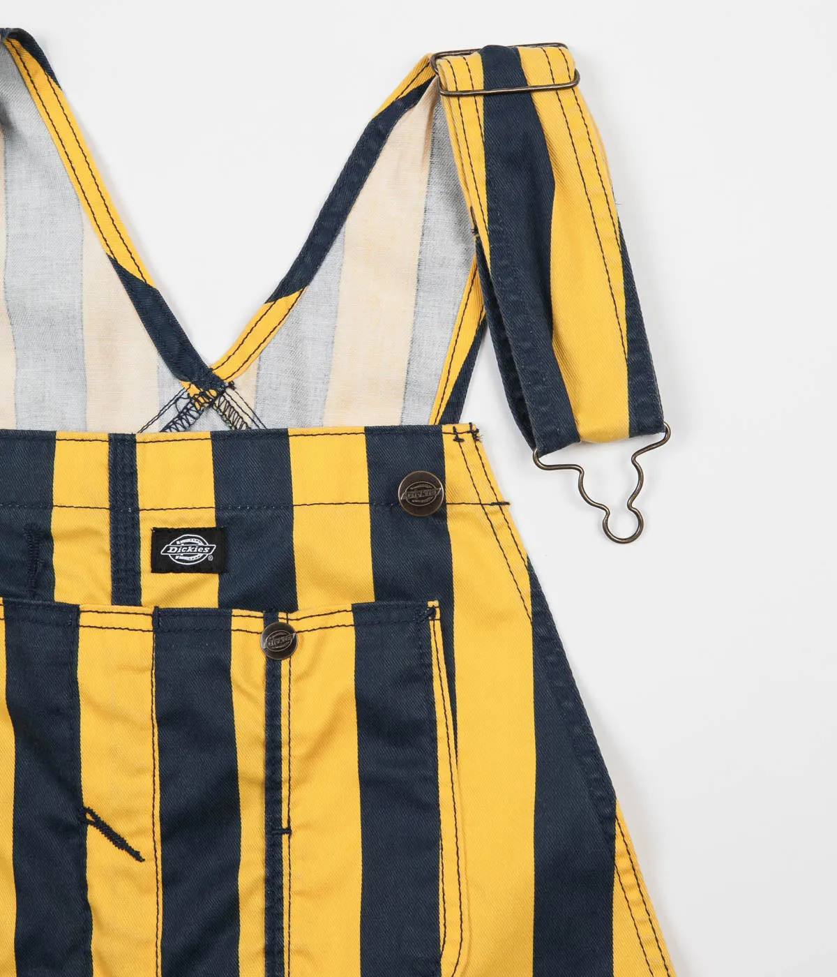 Dickies Livonia Wide Stripe Bib Overall - Custard