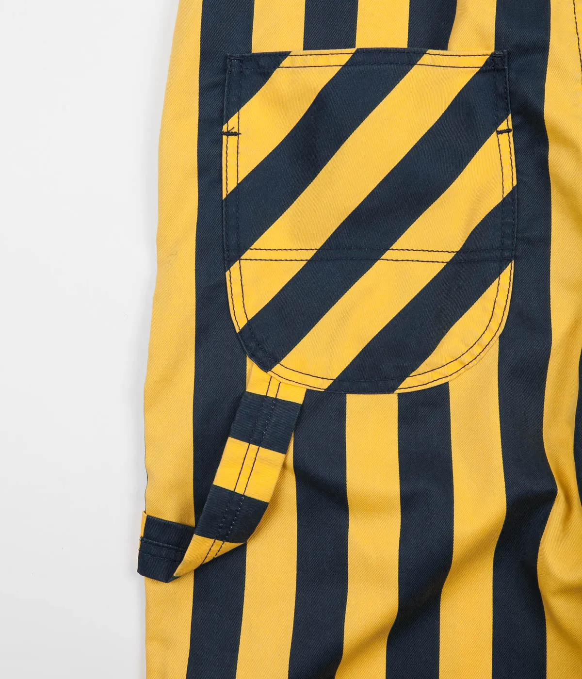 Dickies Livonia Wide Stripe Bib Overall - Custard