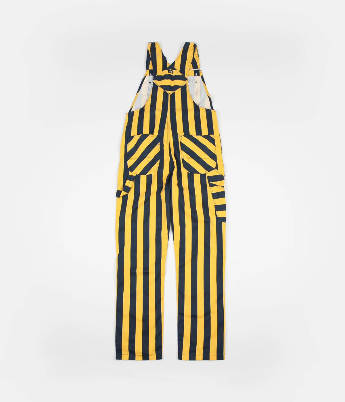 Dickies Livonia Wide Stripe Bib Overall - Custard