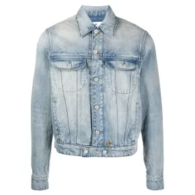 Dirty Blue Denim Strap Jacket