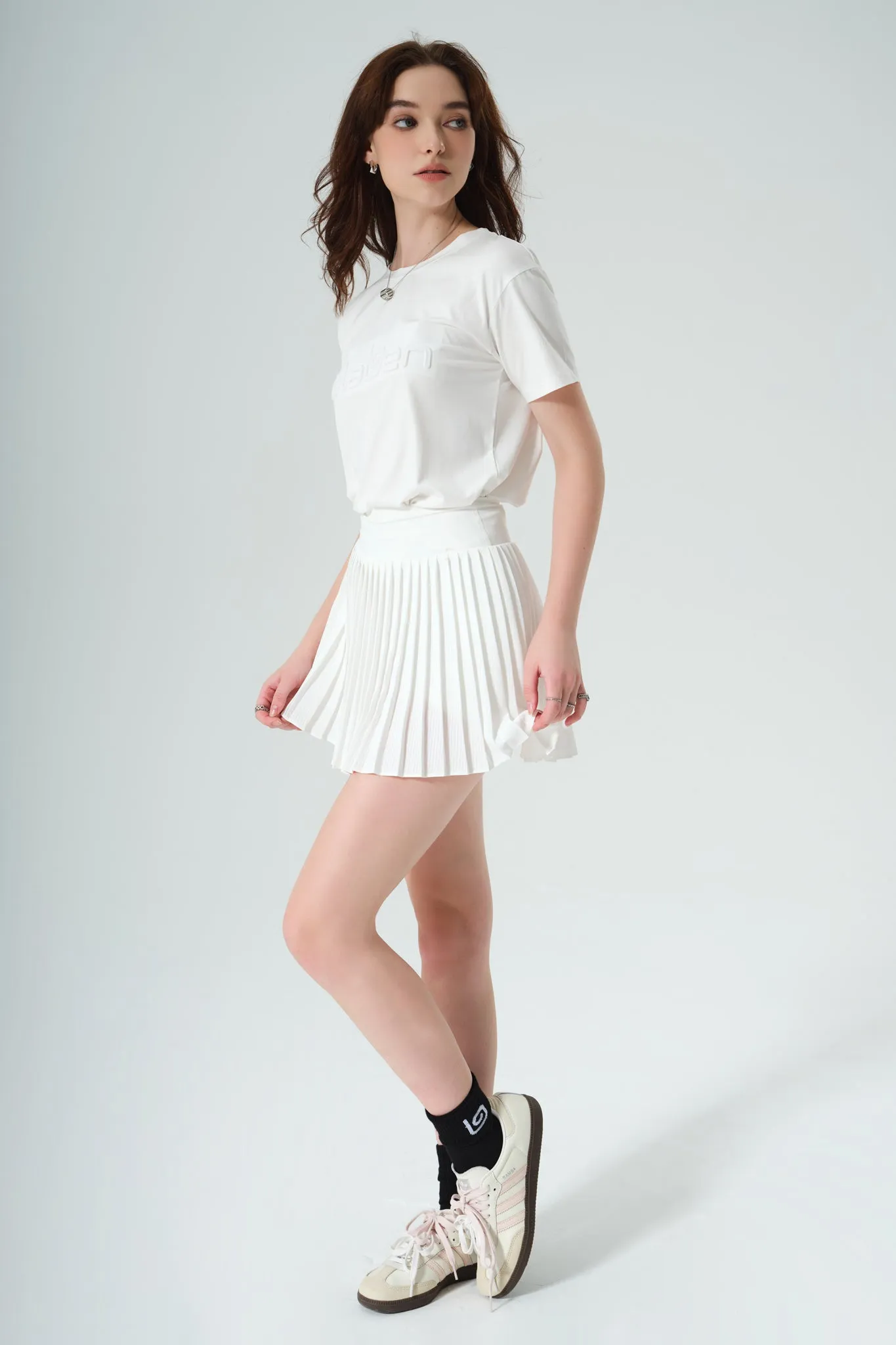 Elite Pleated Skirt - White