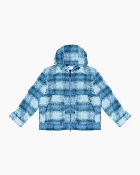 EPTM MOHAIR FLANNEL JACKET-BLUE