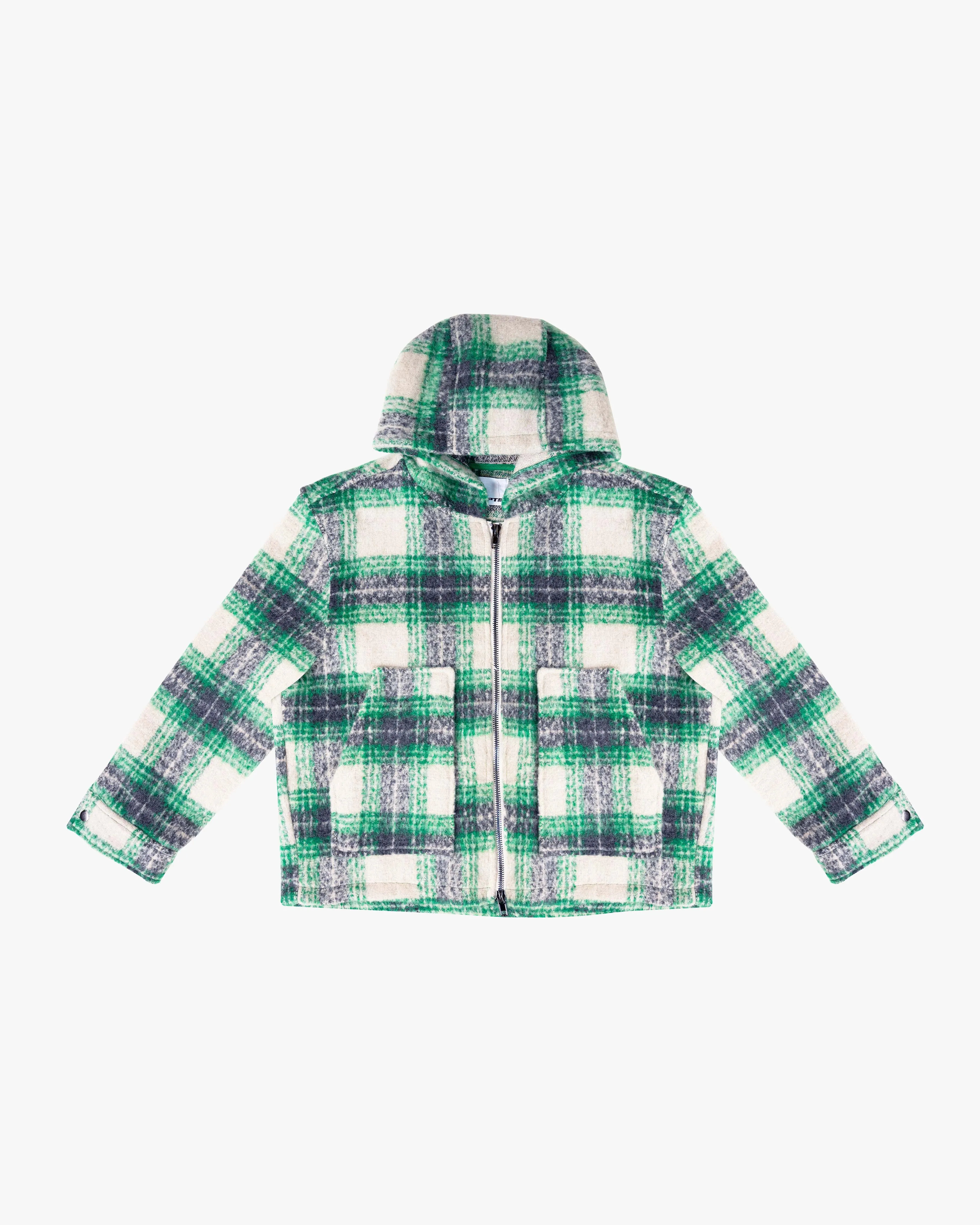 EPTM MOHAIR FLANNEL JACKET-GREEN