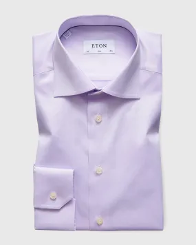 ETON 30007951174 PURPLE SIGNATURE TWILL SLIM SC SHIRT