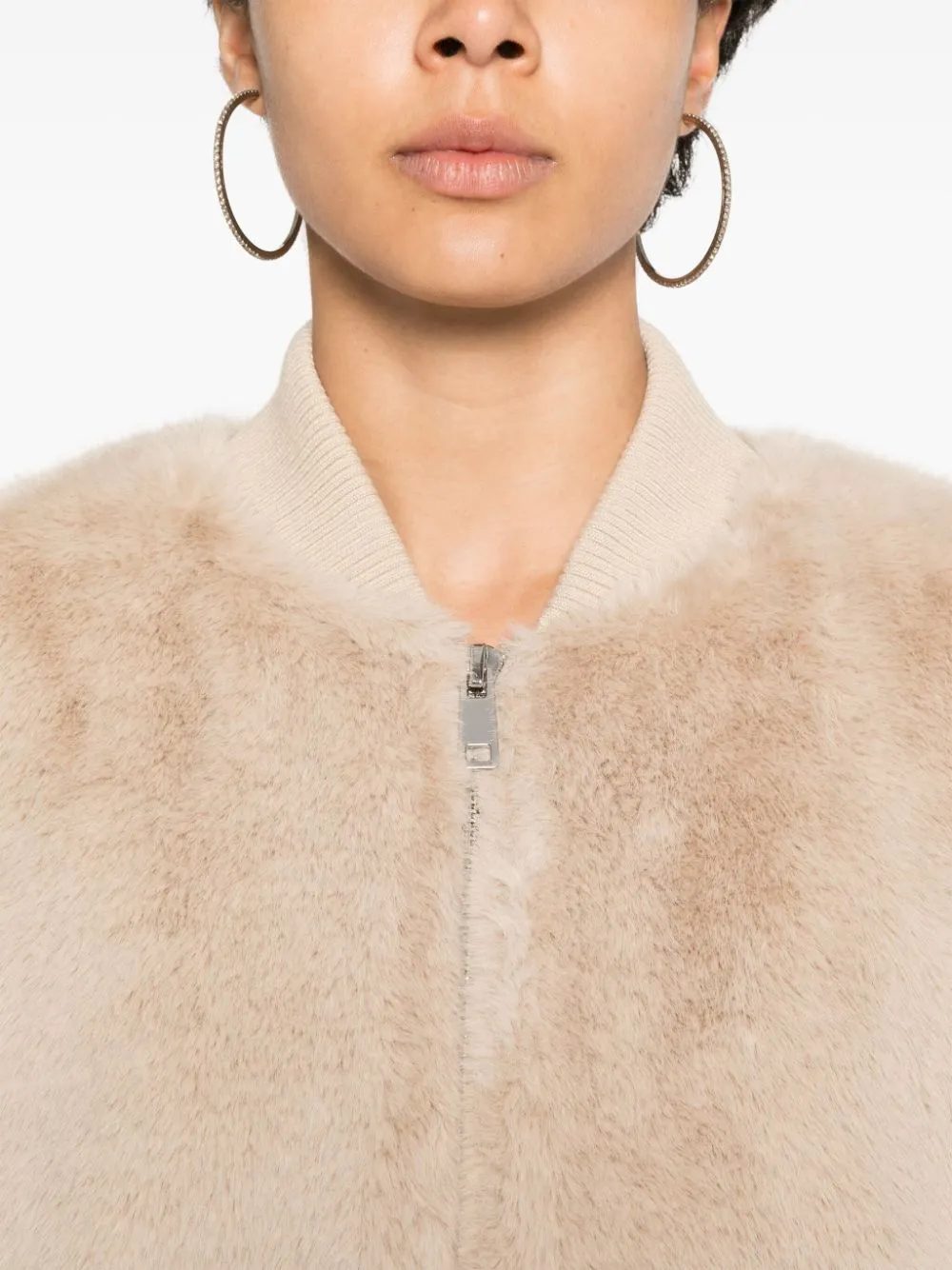 Faux-fur jacket