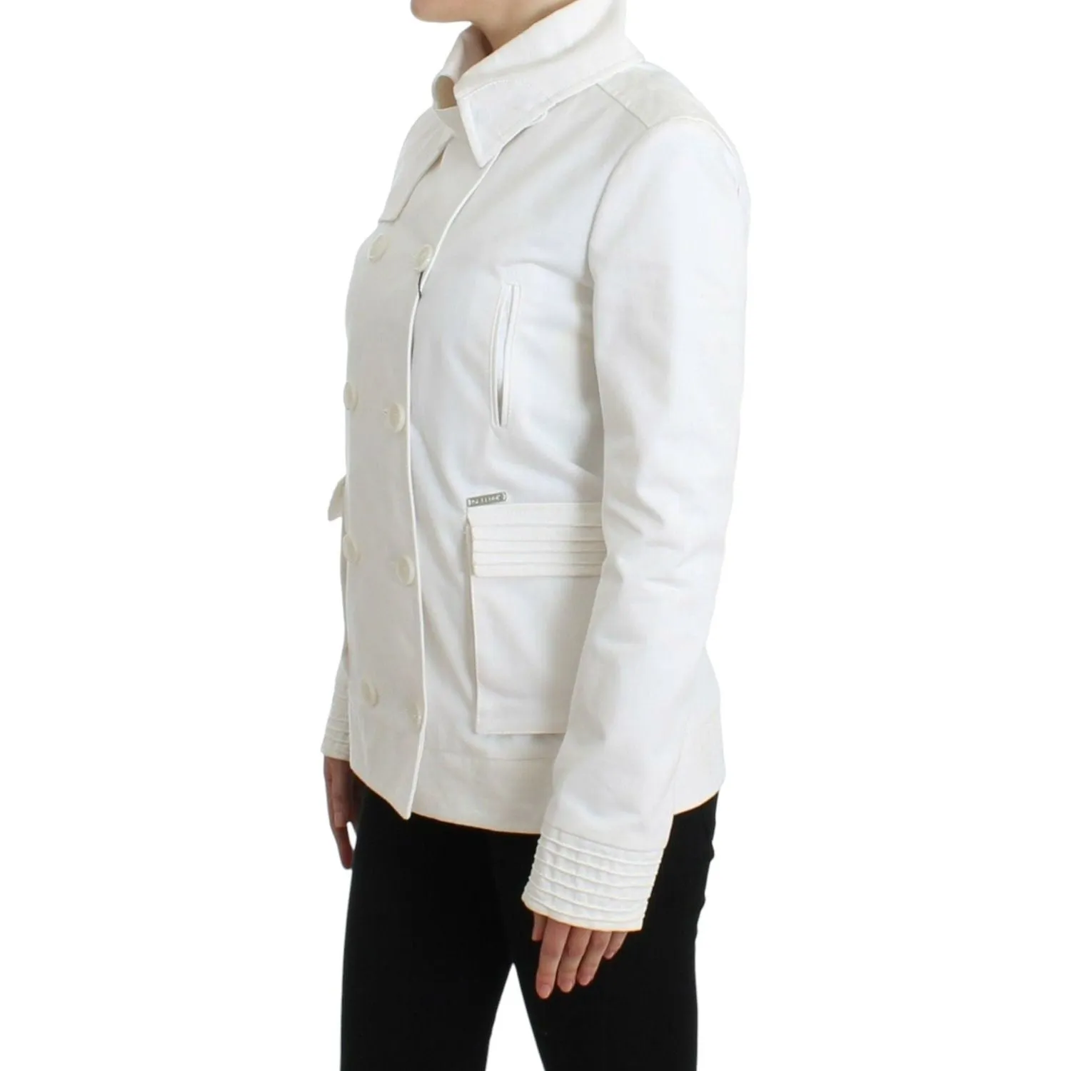 GF Ferre Chic Double Breasted Cotton Jacket