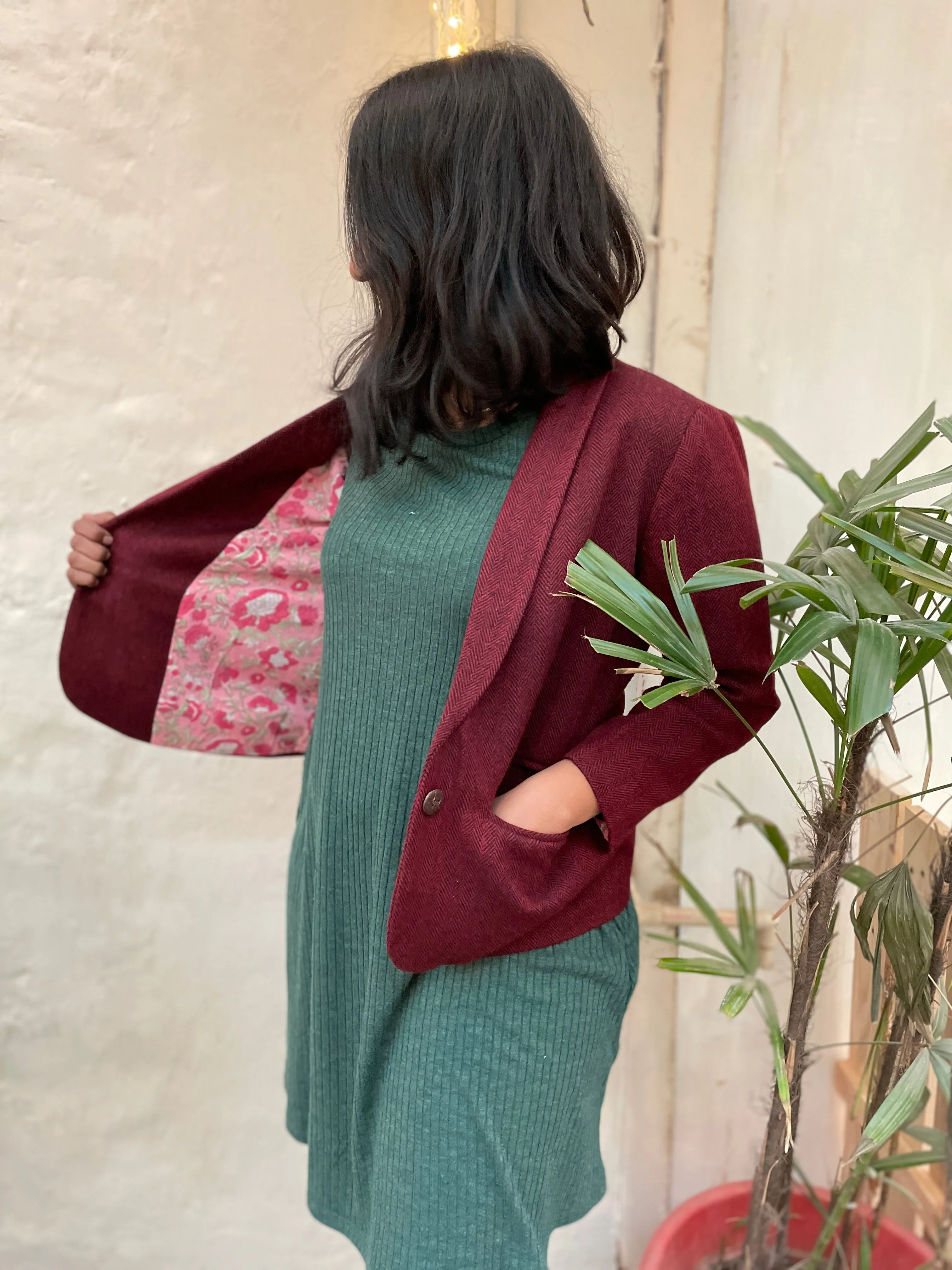 Ghazala Woolen Jacket (Made to order)