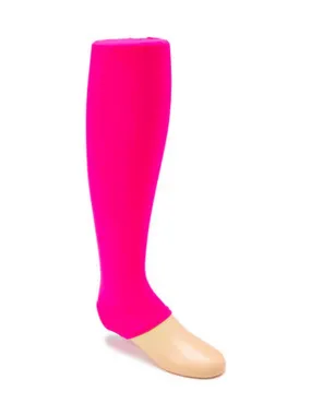 Girls Hot Pink Solid Color Stretchy Trendy Footless Tights 1-15