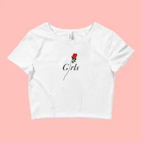 GIRLS SHORT SLEEVE CROP TOP