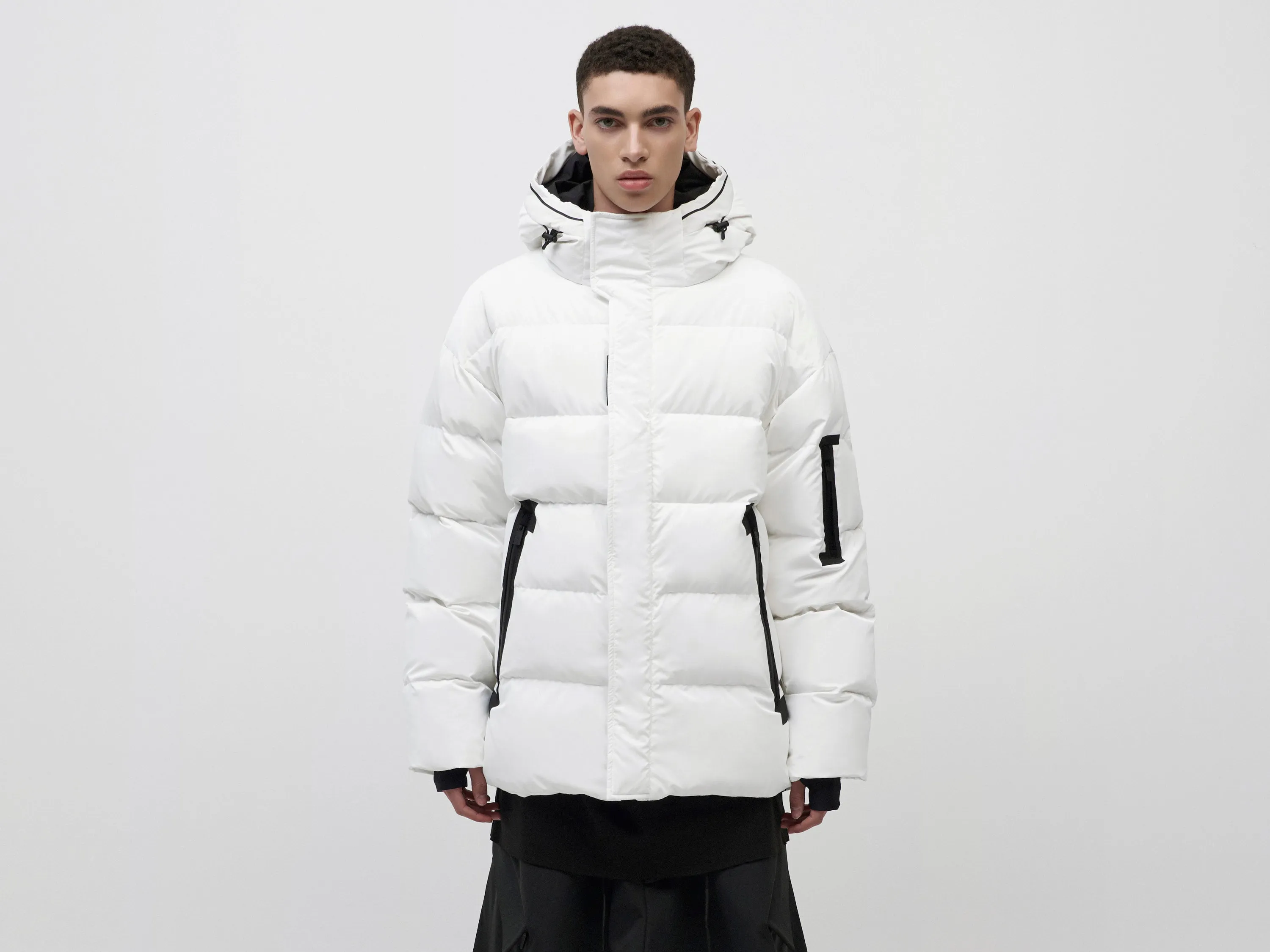 Gloss O.S Down Jacket - White